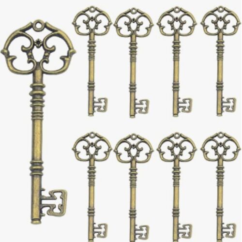 25pcs 30*82mm Keys Charms Pendant Skeleton Vintage Keys  for DIY Crafts - Picture 1 of 5