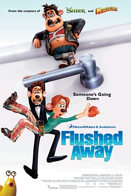 Flushed Away movie poster (b)  - 11 x 17 inches