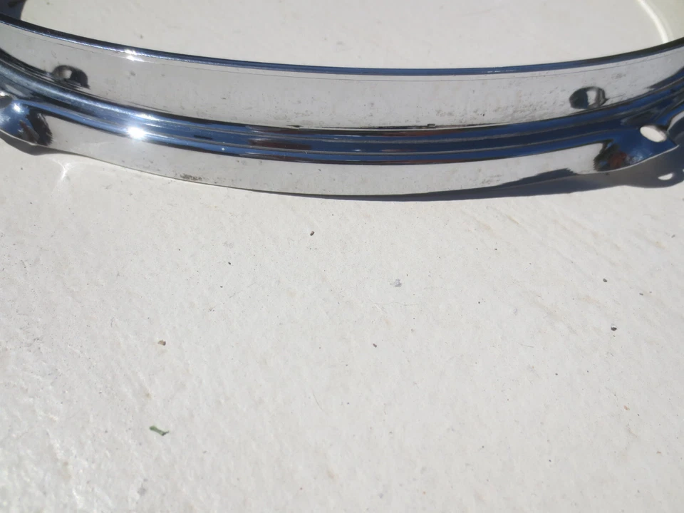 Sonor Phonic 13"Tom Rim/Hoop Chrome Ferro-Manganese 6 Hole Drum Parts NICE! - Image 2 of 4