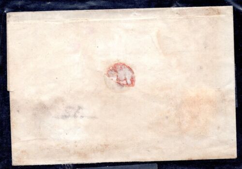 ITALIA 1840 CUBIERTA SIN SELLO LIVORNO A FIRENZE CON FRANQUEO MÁS TEMPRANO DEBIDO MARCADO - Imagen 3 de 3