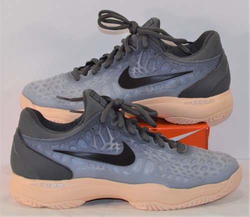 Nike Air Zoom Cage 3 HC Dark Grey \u0026 Orange Tennis Shoes Sz 7 NEW 918199 001  | eBay
