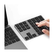 Bluetooth Number Pad, Lekvey Aluminum Rechargeable Wireless Numeric Keypad Sl...