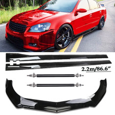 For Nissan Altima Se-r Front Bumper Lip Spoiler Chin Splitter Glossy Black Body