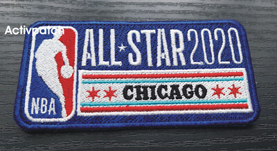 2020 NBA All Star Game logo Chicago Blue Basketball 4''(10cm) Patch Aufnäher