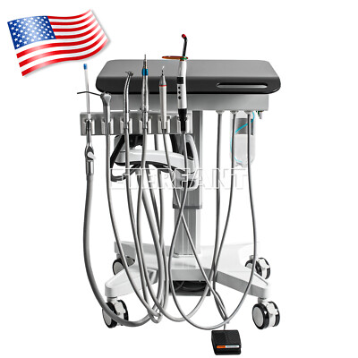 ETERFANT Dental Mobile Delivery Cart Portable Treatment Unit System 4 Holes