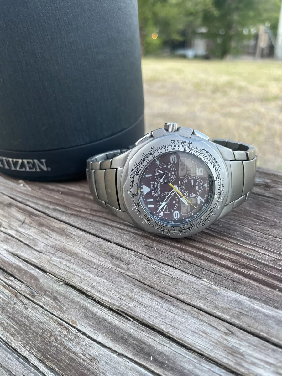 Citizen skyhawk at titanium hot sale