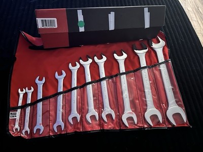 Proto Open End Wrench Set 10 PC J3000H Made In USA Wit Bag. Free Shipping