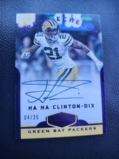 HA HA CLINTON DIX 2018 PANINI UPPER ECHELON AUTO /25 GREEN BAY PACKERS