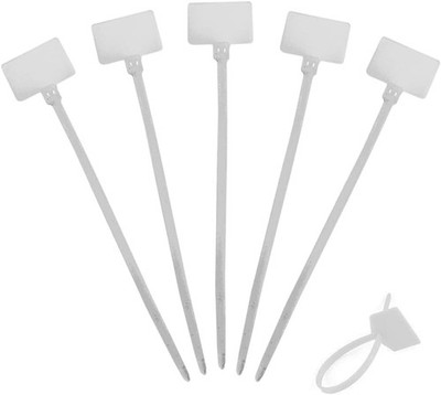 Write on Tags Wire Zip Ties Cable Mark Nylon Power Marking 200Pcs, White 