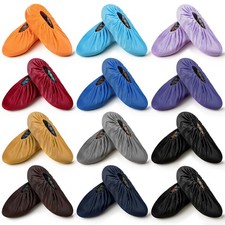 12 Pairs Reusable Non Slip Shoe Covers Washable Boot Shoe Covers for Household