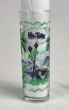 Hi-Tide Recordings  Voodoo Love Zombie Glass Green Tiki Cocktail Glass 12 Oz New