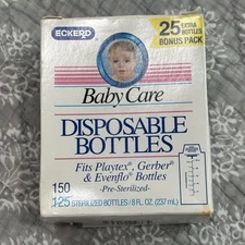 Vintage Eckerd Baby Care Disposable Bottles 56 8 Oz Sterilized Movie Prop