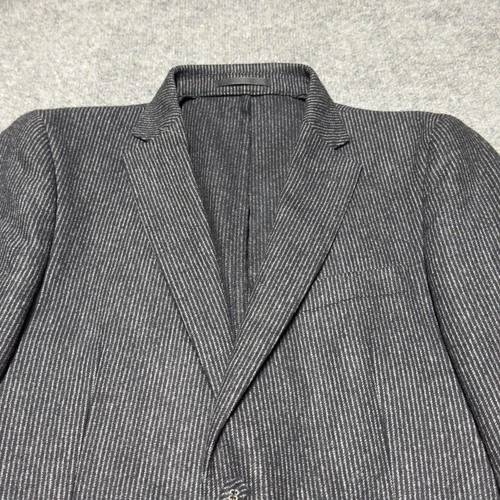 Officine Générale 100% Wool Chalkstripe Jacket Sport Blazer Men EU 50 US 40 Gray image 6