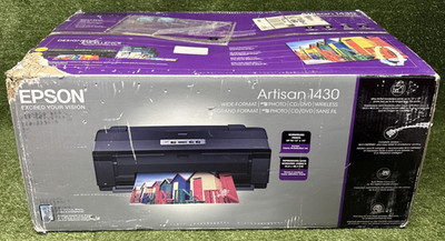 Epson Artisan 1430 Wide Format Photo Printer Wireless USB New In Box READ