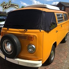 Vw Screen Cover T2 Bay Camper Van Black Window Blind Waterproof Frost Deluxe Vw Screen Cover T2 Bay Camper Van Black Window Blind Waterproof Frost Deluxe