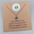 Positive Pea Necklace – Green Jade Gemstone Gift of Encouragement