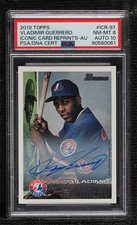 2019 Topps Iconic Card Reprint 18/25 Vladimir Guerrero PSA 8 Auto HOF 01dg