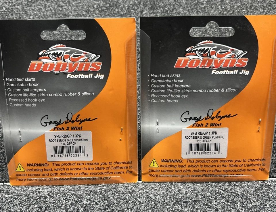 Plantilla de fútbol Dobyns 1 oz paquete de 3 (lote de 2) 6 plantillas, cerveza de raíz y calabaza verde Foto 2 de 3