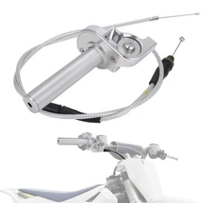 Silver 7/8" 22mm Quick Twister Throttle Cable for CRF50 KLX110 SSR 125