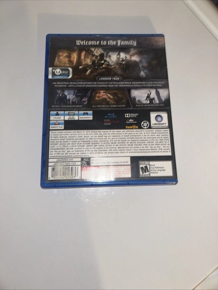 Assassin's Creed Syndicate - Limited Edition PS4 - Image 2 of 2