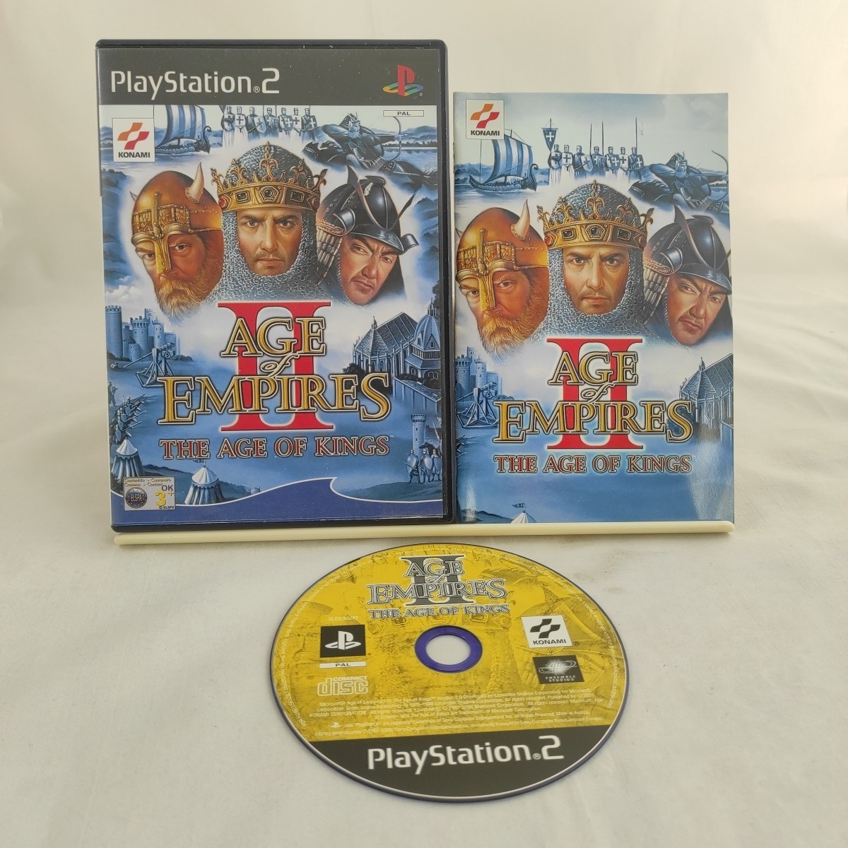AGE OF EMPIRES II THE AGE OF KINGS PlayStation 2 game PS2 includes manual