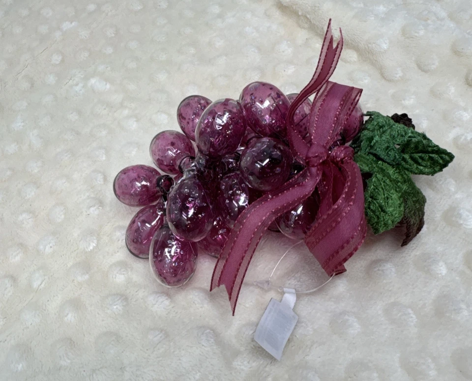 Glass Grapes & Vine By Ganz - Изображение 3 из 4