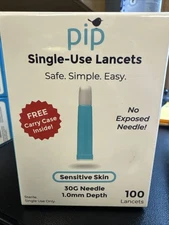 100 Lancets | All-in-one 30G-1.0mm Diabetes Safety Lancets Ultra-sensitive+case