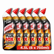 Harpic Power Plus Toilet Cleaner and Protect Original, 750ml - 6 Pack (6x750ml) 3.82 per litre