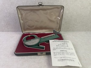 Vintage Lange Skinfold Caliper by Cambridge Scientific w/ Case Gauge Block