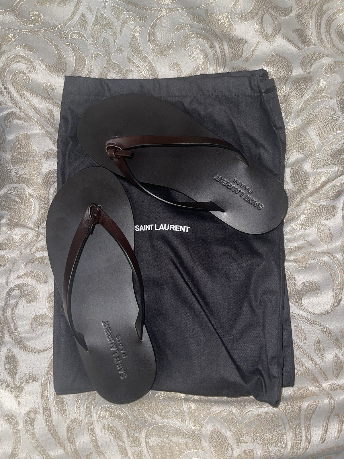 SAINT LAURENT MARRONE ULTRA SCURO TAGLIA 37