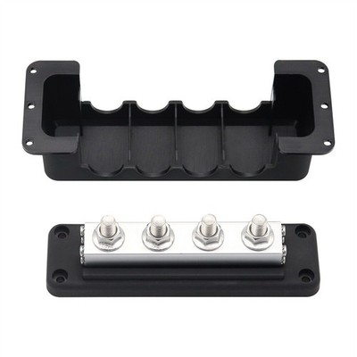 3/8'' 600A Power Bar 4 Post Busbar Bus Bar Electric Terminal Board For Marine RV