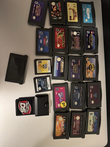 NINTENDO GAMEBOY ADVANCED LOOSE CARTRIDGES+ ACTION REPLAY DS/NESJaws+Ikari(22)