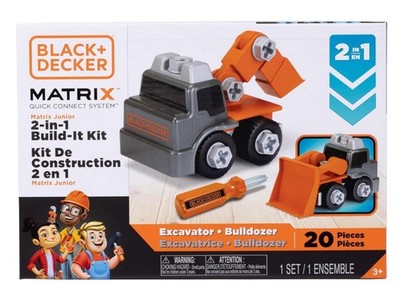 Black And Decker Matrix Jr 2 Vehicle Build Kit Excavator And Dump truck 