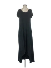 H By Halston Women Black Casual Dress S