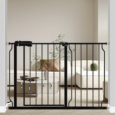 Fairy Baby Walk Through Baby Gate 43.5-48 Inch Wide, Pressure Mount... Fast Ship