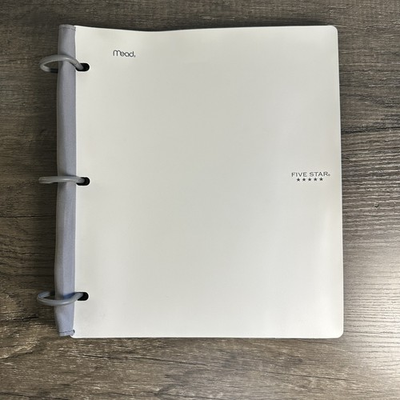 #ad Five Star Flex Hybrid NoteBinder 1 Inch Binder Notebook White Durable $7.99