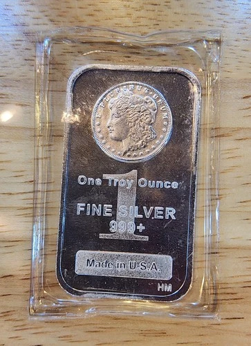 1 oz. Highland Mint Silver Bar - Morgan Design Sealed .999+ Fine