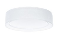 Deckenlampe Stoff Rund Weiß Schlafzimmer E27 Ø60 Cm Deckenleuchte Wohnzimmer