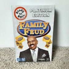 Family Feud Platinum Edition Home Card Game Night 2-4 Players Board Harvey - NEW