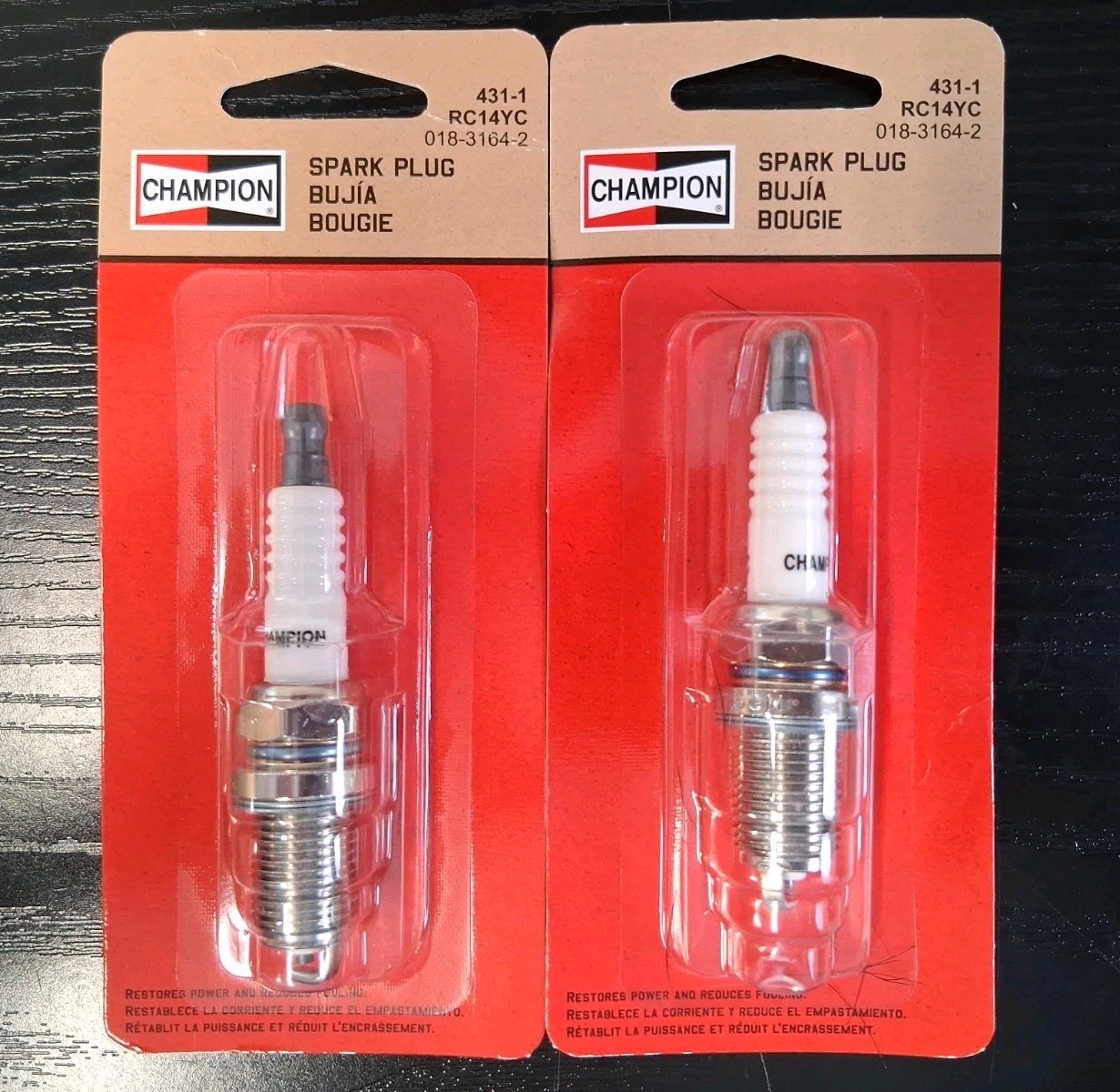 Champion Copper Plus Spark Plug RC14YC  LOT OF 2  431-1 