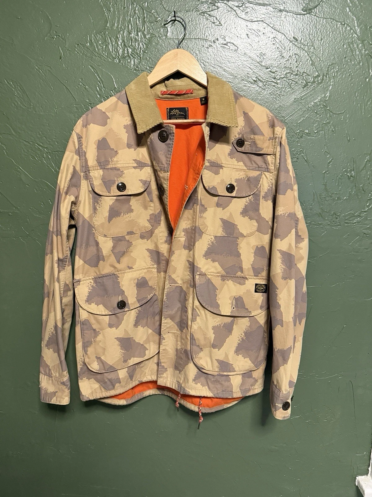 LL Bean x Todd Snyder Maine Camo Four Pocket Fishing Jacket Men's M - NWT