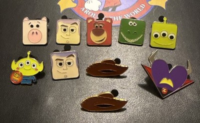 Lotso Buzz Alien Rex Hamm Square Face Zurg Toy Story Disney Trading Pin Lot 10