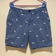 Abercrombie  Fitch Shorts Whale Print Beach Everyday Casual Mens Size 32