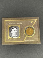 Abraham Lincoln Authentic Coin Relic Card 2025 Pieces of the Past #112 1951 Coin