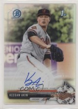 2017 Bowman Chrome Prospect Auto Refractor 29/499 Keegan Akin #CPA-KA Auto z1r