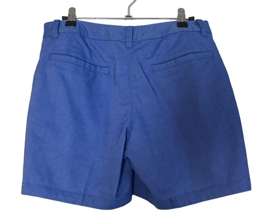 Pantalones Cortos de Golf Nike Azul 4 Para Mujer Talla Dri Fit Bordados Blanco Swoosh Logo Foto 3 de 4