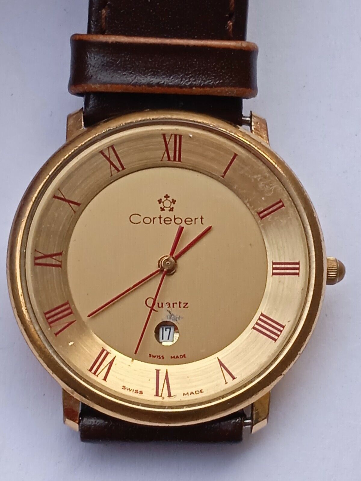 Vintage CORTEBERT  Quartz 7 Jewels Men's Watch Swiss