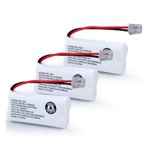 3x Home Phone Battery for Uniden BT-1016 BT-1021 BT-1025 BT-1008 BT1021 USA