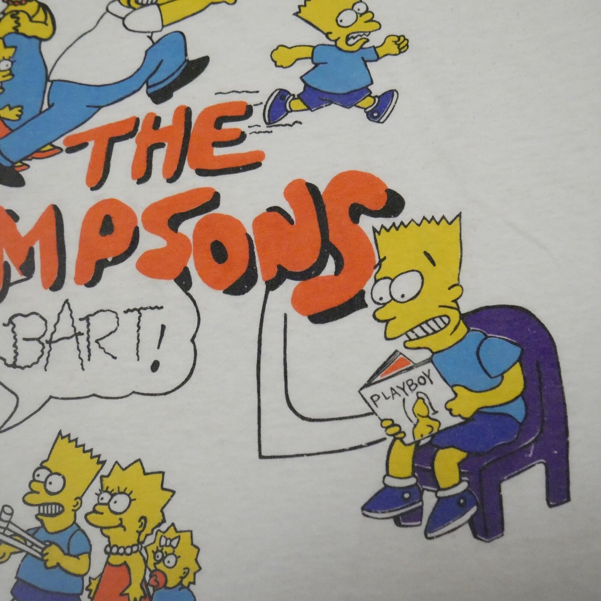 Vintage The Simpsons T-Shirt Very Early Artwork Rare Grail Bart Cartoon Groening View 5