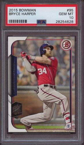 2015 Bowman 95 Bryce Harper PSA 10 Gem Mint - Picture 7 of 12